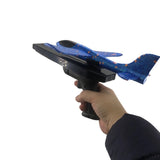NNEDSZ 2x Ejection Foam Plane Toy Outdoor Sport with Light Safe for Children Birthday Gift