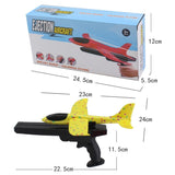 NNEDSZ 2x Ejection Foam Plane Toy Outdoor Sport with Light Safe for Children Birthday Gift