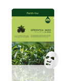 NNEDSZ Farmstay Korean Greentea Seed Hydration Facial Mask Sheet(Pack of 10)