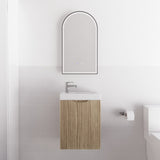 NNEDSZ 450*250*550mm Vienna American Oak Wall Hung Mini Vanity