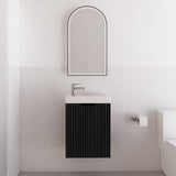 NNEDSZ 450*250*550mm Vienna Matt Black Wall Hung Mini Vanity