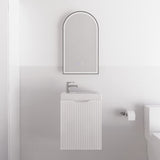 NNEDSZ 450*250*550mm Vienna Matt White Wall Hung Mini Vanity