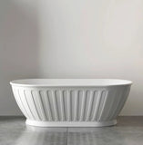 NNEDSZ 1500/1700*750/800*580mm INS OTTI Kensington Gloss/Matt White Oval Acrylic Freestanding Bathtub