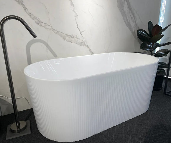 NNEDSZ 1500/1700*750/800*580mm INS OTTI Noosa Gloss/Matt White Oval Acrylic Freestanding Bathtub