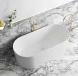 NNEDSZ 1500/1700*750/800*580mm INS OTTI Noosa Gloss/Matt White Oval Acrylic Freestanding Bathtub
