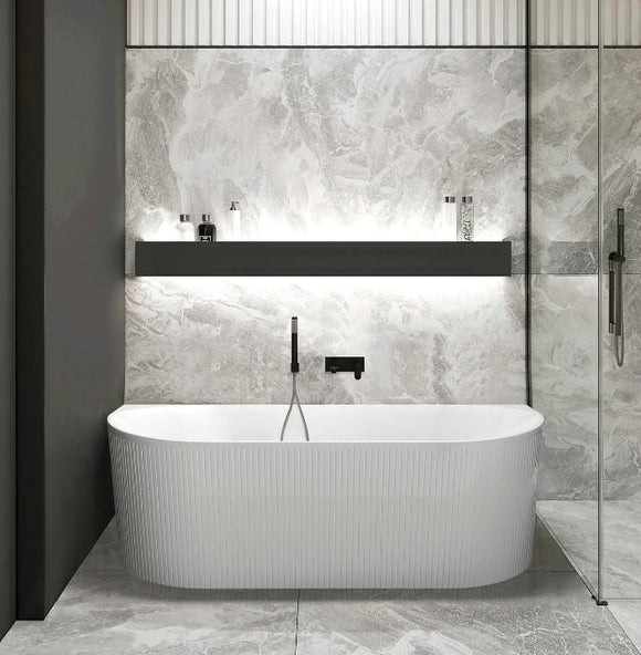 NNEDSZ 1500/1700*750/800*580mm INS OTTI Noosa Gloss/Matt White Oval Acrylic Freestanding Bathtub