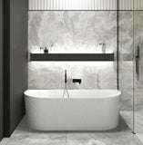 NNEDSZ 1500/1700*750/800*580mm INS OTTI Noosa Gloss/Matt White Oval Acrylic Freestanding Bathtub