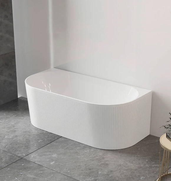 NNEDSZ 1500/1700*750/800*580mm INS OTTI Noosa Gloss/Matt White Oval Acrylic Freestanding Bathtub
