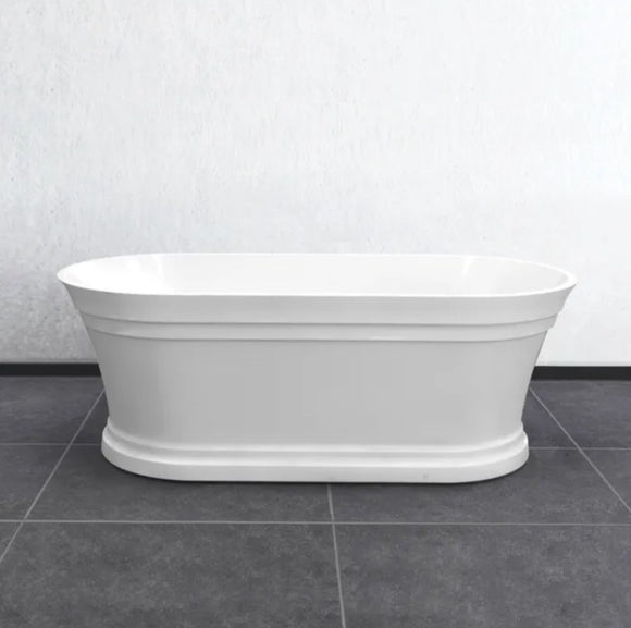 NNEDSZ 1500*750*560mm Hampton 1500 NF and Gloss White Freestanding Bathtub