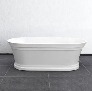 NNEDSZ 1700*800*560mm Hampton 1700 NF and Gloss White Freestanding Bathtub