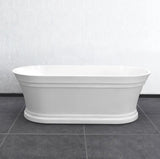 NNEDSZ 1700*800*560mm Hampton 1700 NF and Gloss White Freestanding Bathtub