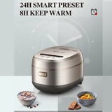 NNEDSZ Hoper Layer 4L Electric Rice Cooker IH Heating Zero Coating Non-stick Technology