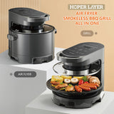 NNEDSZ Hoper Layer Multi-functional 2 in 1 air fryer & smokeless BBQ grill  KZ-50