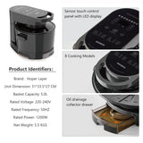 NNEDSZ Hoper Layer Multi-functional 2 in 1 air fryer & smokeless BBQ grill  KZ-50