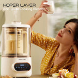NNEDSZ Hoper Layer 8in1 Quite Cooking Blender with Silent Shield 24H Preset Self-Cleaning AU Model