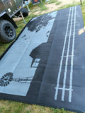 NNEDSZ Country Grey 4m x 2.4m recycled mat