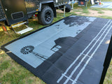 NNEDSZ Country Grey 4m x 2.4m recycled mat