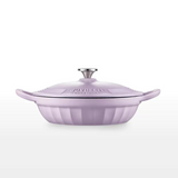 NNEDSZ BUYDEEM CP581 Enameled Cast Iron Dutch Oven Purple