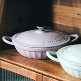NNEDSZ BUYDEEM CP581 Enameled Cast Iron Dutch Oven Purple