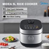 NNEDSZ Midea 5L Rice Cooker Non-Stick Multi-functionality 24-Hour Auto Keep Warm