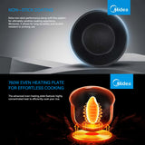 NNEDSZ Midea 5L Rice Cooker Non-Stick Multi-functionality 24-Hour Auto Keep Warm