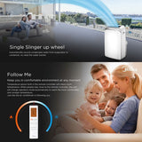 NNEDSZ Midea 4.0KW 3in1 Portable Air Conditioner Dehumidifier with Cooling Drying and Sleeping Mode