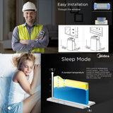 NNEDSZ Midea 4.0KW 3in1 Portable Air Conditioner Dehumidifier with Cooling Drying and Sleeping Mode