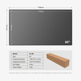 NNEDSZ Winways Medium Throw ALR 80'' Rollable Fresnel Screen