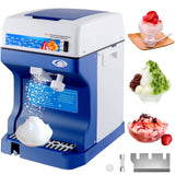 VEVOR Ice Shaver 265LBS/Hour Snow Cone Frozen Ice Shaving Slushie Dessert Maker Stainless Steel Food Grade for Kitchen Home Bars