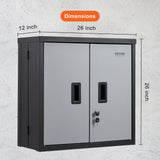 VEVOR Foldable Wall Cabinet Garage Cabinet Wall Mounted 26
