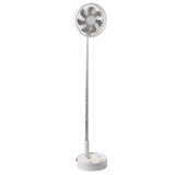 VEVOR 8 Inch Foldable Oscillating Standing Fan with Remote Control, 4 Speed Adjustable Portable Desk Quiet Fan, 7200mah Rechargeable USB Small Fan, Folded Rotating Floor Fan for Bedroom Office Travel