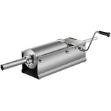 VEVOR Manual Sausage Stuffer, 5 L / 11 LBS Horizontal Sausage Machine, Dual-Speed Meat Stuffer, Made of Food-Grade 304 Stainless Steel, Includes 5 Stuffing Tubes, for Home Kitchen Restaurant Commercia