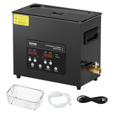 VEVOR 6L Ultra Sonic Cleaner, 180W Digital Ultrasonic Cleaning Machine with Gentle Mode & Upgraded Degassing, 40kHz Industrial Ultrasound Cleaner with Heater & Timer for Retainer, Jewelry, Tools