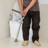VEVOR Toilet Safety Rail, Bathroom Toilet Seat Frame, Adjustable Width & Height Fit Most Toilets, Supports 136 kg, Toilet Handles Grab Bars with Padded Armrests for Handicap, Disabled, Seniors