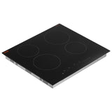 VEVOR Built-in Electric Cooktop Radiant Ceramic Cooktop 4 Burners 23.2x20.5 inch