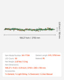 NNEDSZ VEVOR Christmas Garland, 2750mm Artificial Christmas Garland with Light String, Faux Greenery Decoration with Berry Clusters, Pine Needles, Pine Cones, Realistic Xmas Collection for Mantel Fireplace