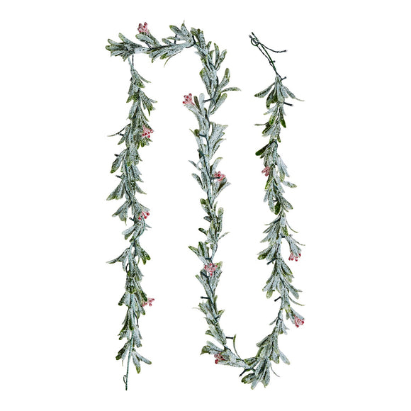 NNEDSZ VEVOR Christmas Garland, 2750 mm Realistic Greenery Decorated with Vines, Olive Leaves, and Berries, Evergreen Faux Garlands with Light String for Indoor Outdoor Xmas Decoration on Mantel Fireplace