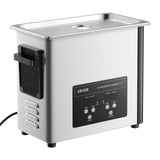 VEVOR 6L Ultrasonic Cleaner, Professional Ultrasonic Cleaner Machine with Cleaning Basket & Digital Display, 120W Stainless Steel 40kHz Cleaning Machine for Watches, Razors, Jewelry, Coins and More