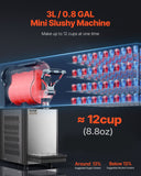 VEVOR 3L Commercial Slushy Machine Margarita Smoothie Frozen Drink Maker