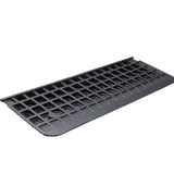 Upgraded Rubber Threshold Ramp, 3.8 cm Rise Wheelchair Ramp Doorway, Natural Curb Ramp Rated 15 tons Load Capacity, Non-Slip Textured Surface Rubber Curb Ramp for Wheelchair and Scooter
