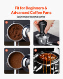 VEVOR 51mm/53mm/58mm Espresso Tamper Stainless Steel Coffee Tamper with Spring