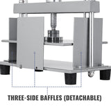 VEVOR Manual Paper Press Machine, 12x8.6 inch for A4 Sized Papers Flatting Machine, 10cm Thickness Steel Frame Manual Flat Paper Press Machine, Papermaking Book Press