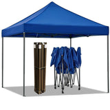 NNEDSZ Portable Water-Resistant Gazebo 3x6 M - Blue / With Sidewalls