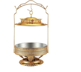 NNEDSZ Gold Chafing Dish Buffet Set, Luxury Buffet r Hanging Lid Dining Stove Set with Lid