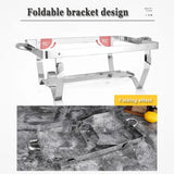 NNEDSZ Chafing Dish Food Warmer Stove 11L 2 Compartment