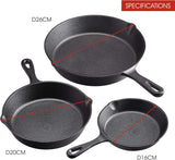 NNEDSZ Cookware Sets Frying Cast Iron Pans Cast Iron Dish 16/20/26cm
