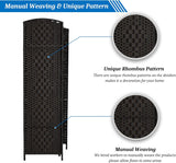 Portable Folding Room Divider Partition – 6 Panel Privacy Screen