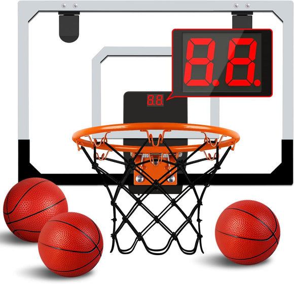 NNEDSZ Basketball Hoop Mini Hoop With Digital Scoreboard