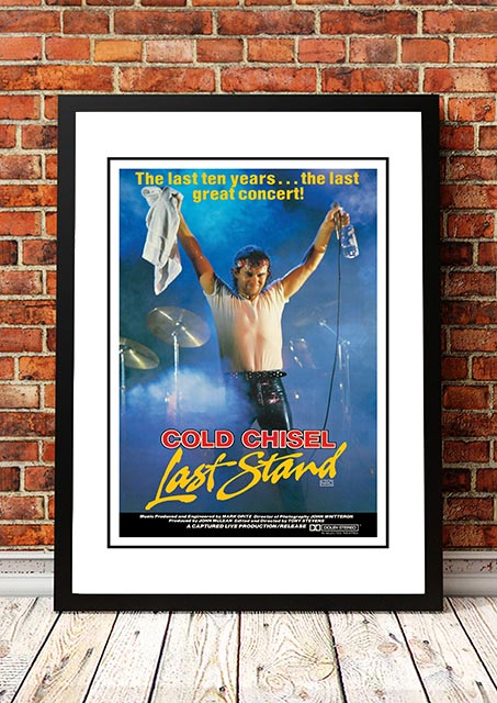 NNEDSZ Cold Chisel ‘Last Stand’ Movie Poster 1983 - Framed A2