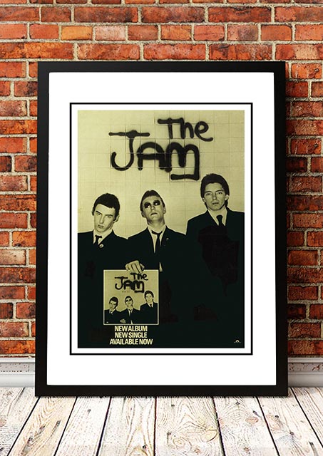 NNEDSZ The Jam 'In The City' In Store Poster 1977 - Framed A2